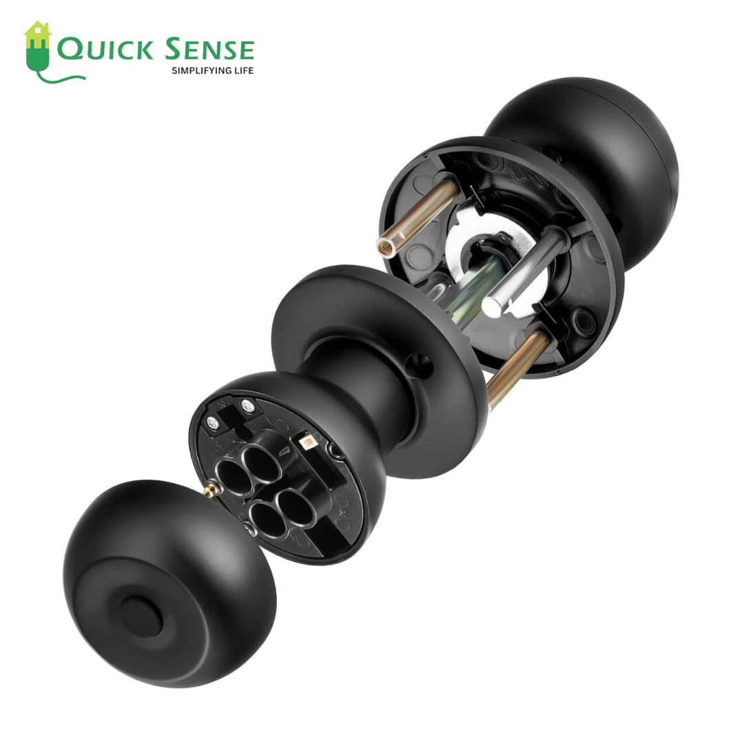 Quick Sense Smart Fingerprint Door Knob – Biometric App-Controlled Lock