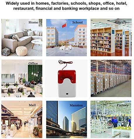 Quick Sense Mini Strobe Siren DC12V Weatherproof Flash Horn Alarm