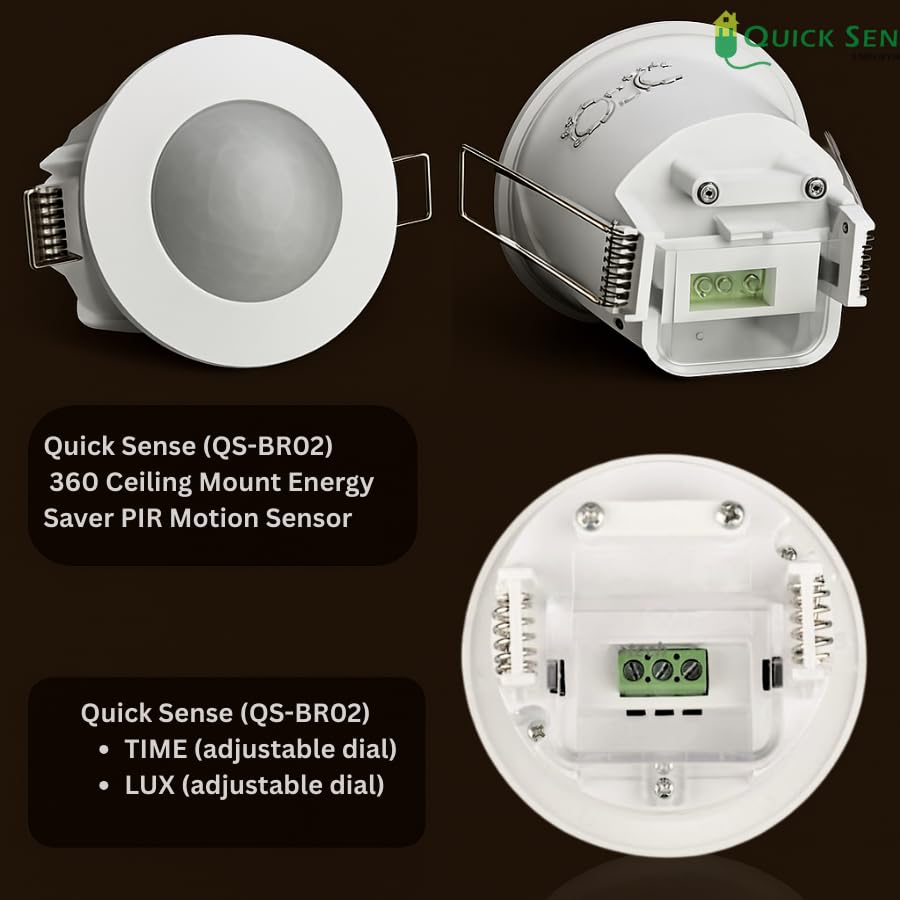 Quick Sense QS-BR02 Microwave Presence Sensor with Breath Detection 360°