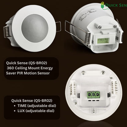 Quick Sense QS-BR02 Microwave Presence Sensor with Breath Detection 360°