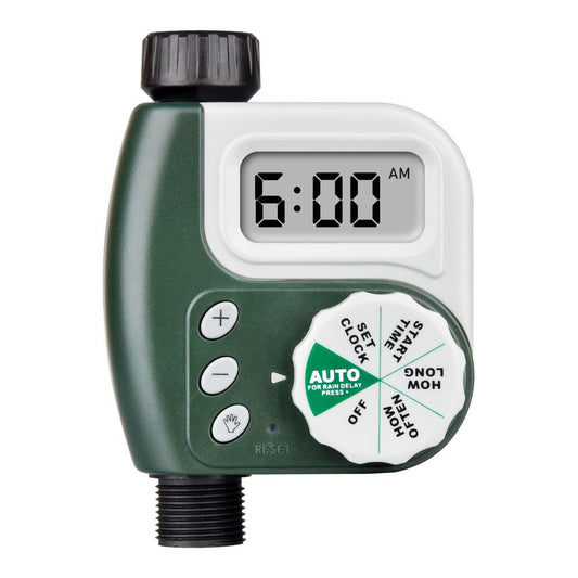 Quick Sense Programmable Digital Water Timer with LCD and Rain-Delay