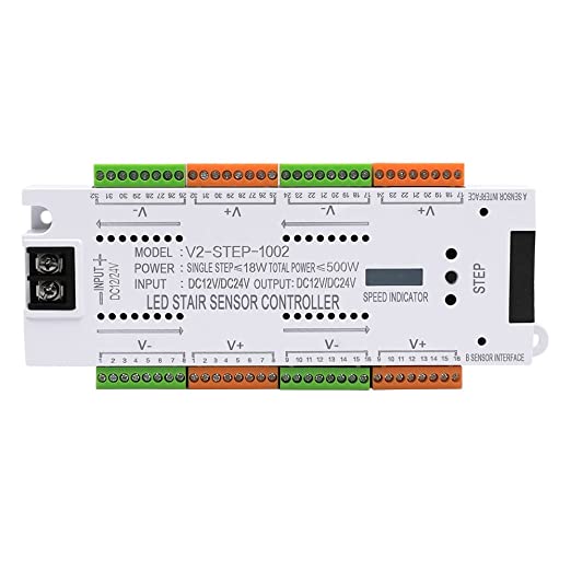 Quick sense (QS-SCC01) 32CH LED Motion Sensor Controller For LED Staircase LED strip Lighting (adjustable upto 32 Steps Lighting controller)