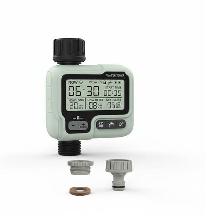 Quick Sense Garden Water Timer Sprinkler Controller IPX5 Waterproof