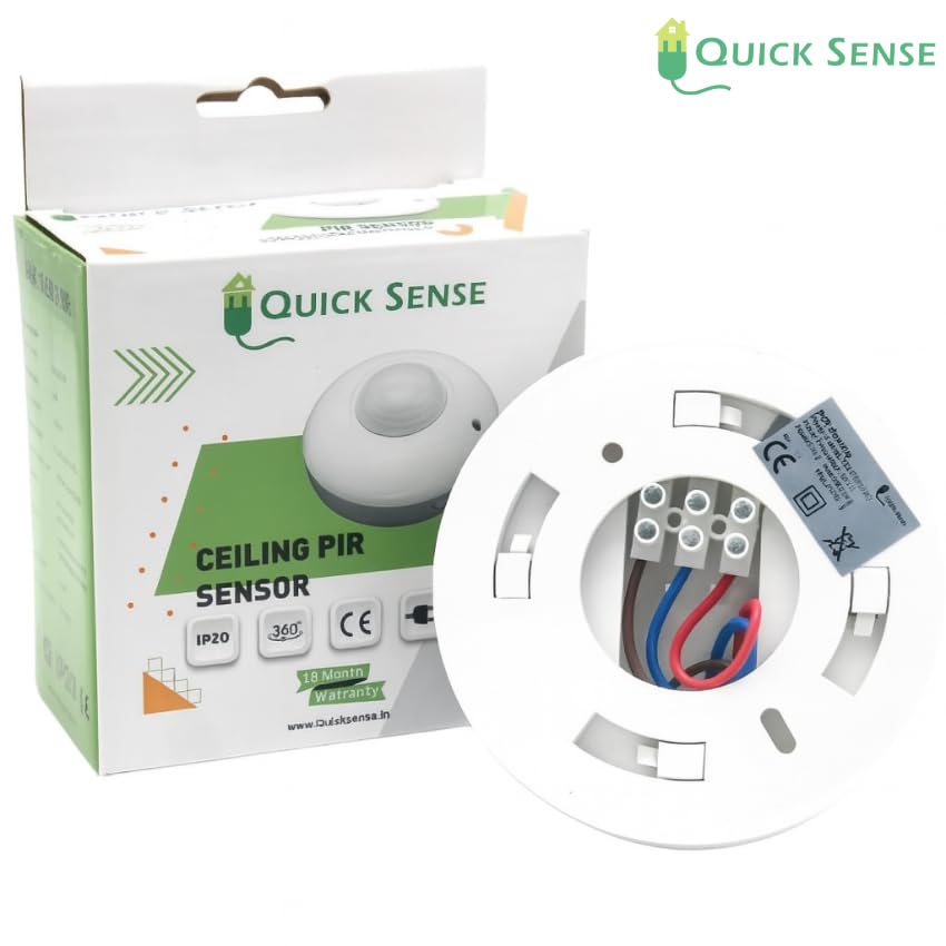 Quick Sense QS-07 360° PIR Motion Sensor Ceiling Mount Switch