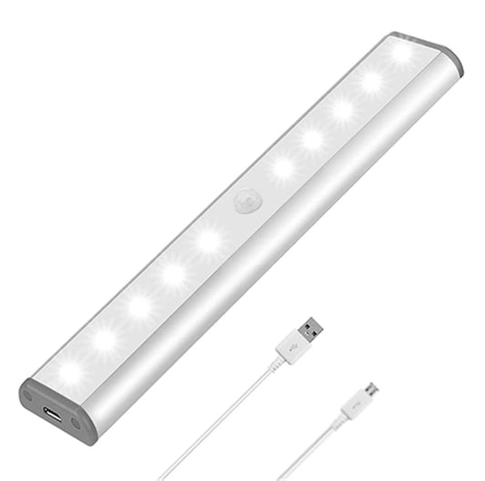 Quick Sense 10-LED Rechargeable Motion Sensor Cabinet Light Warm White