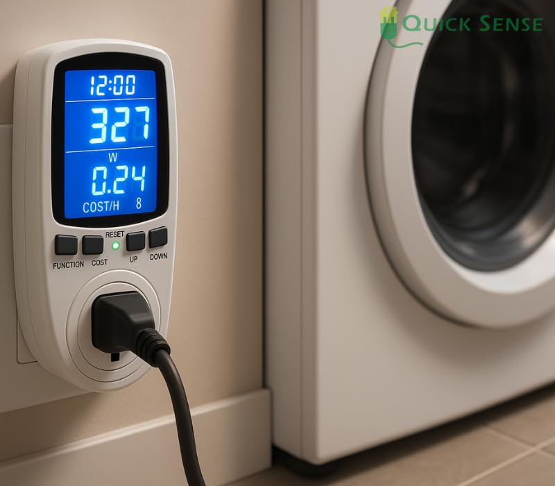 Quick Sense Energy Monitor Plug – Watt Meter kWh Voltage Amps