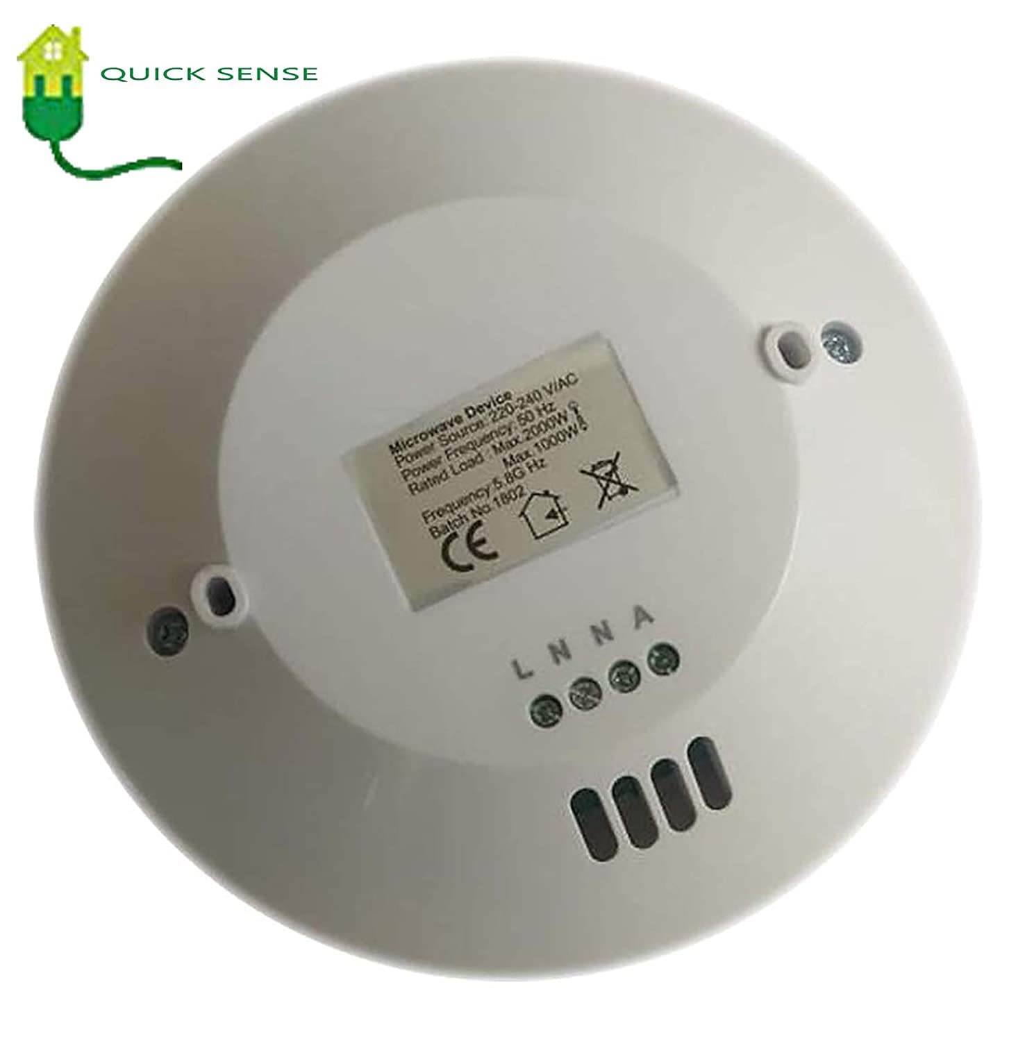 Quick Sense QS-M3 360° Microwave Motion Sensor with Light Sensor