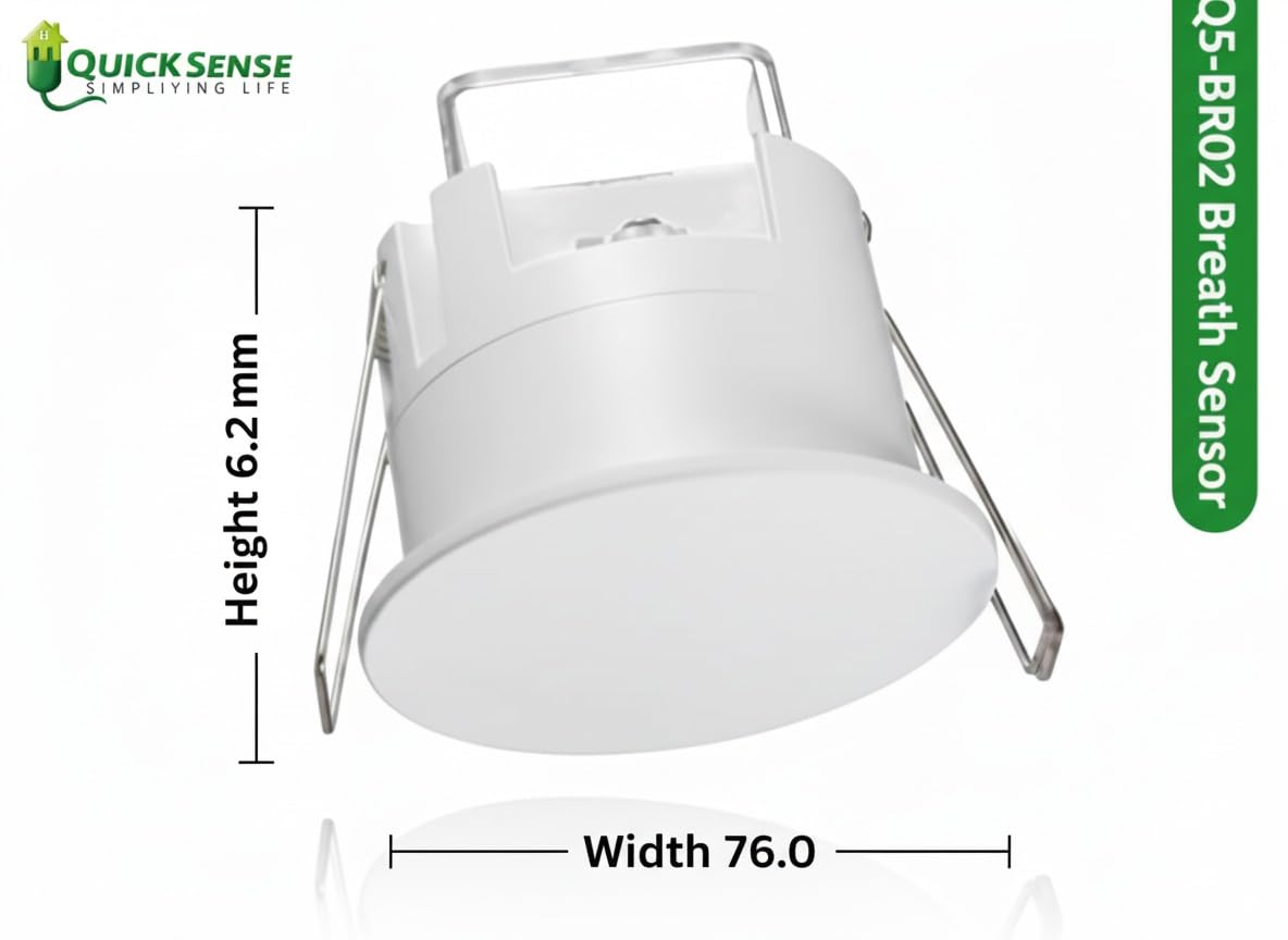 Quick Sense QS-BR02 Microwave Presence Sensor with Breath Detection 360°