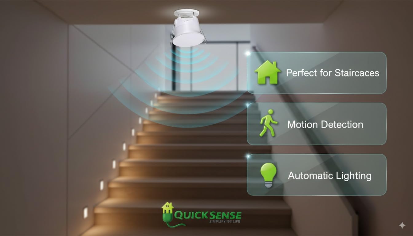 Quick Sense QS-BR02 Microwave Presence Sensor with Breath Detection 360°