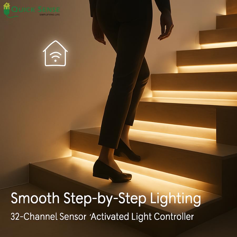 Quick Sense 12V LED Motion Sensor Controller for Staircase Lighting