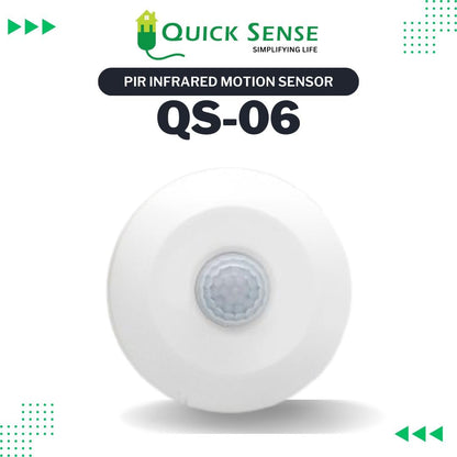 Quick Sense 360° Mini PIR Motion Sensor 220-240V 2-Pack White