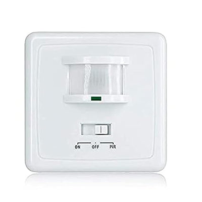 Quick Sense PIR Wall Mounted Hidden Infrared Motion Sensor Switch with (ON/OFF Button)