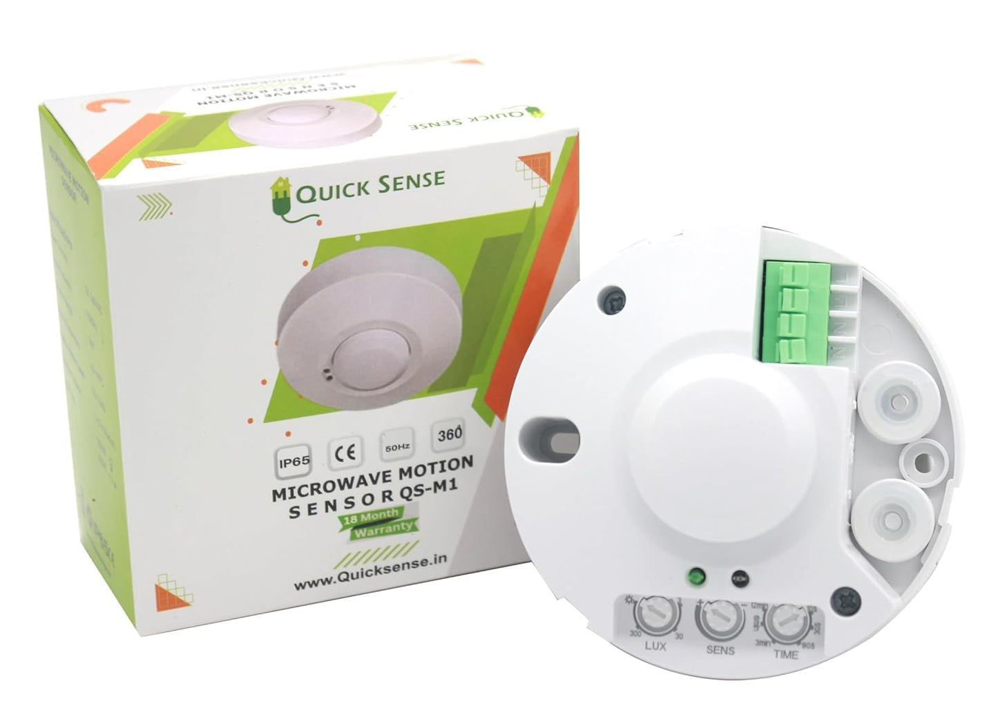 Quick Sense QS-M1 220V 360° Ceiling Microwave Motion Sensor Switch
