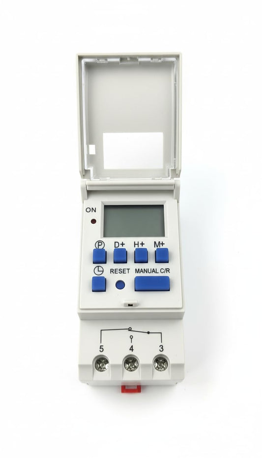 Quick Sense QS-T3-5pin DIN Rail Digital Timer Switch 24x7 Programmable Automation Controller
