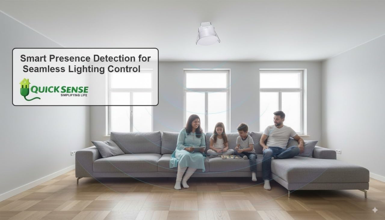 Quick Sense QS-BR02 Microwave Presence Sensor with Breath Detection 360°