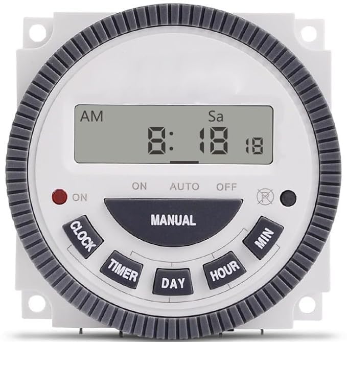 REVALS Frontier Digital Timer 5-Pin 30A Programmable LCD Switch