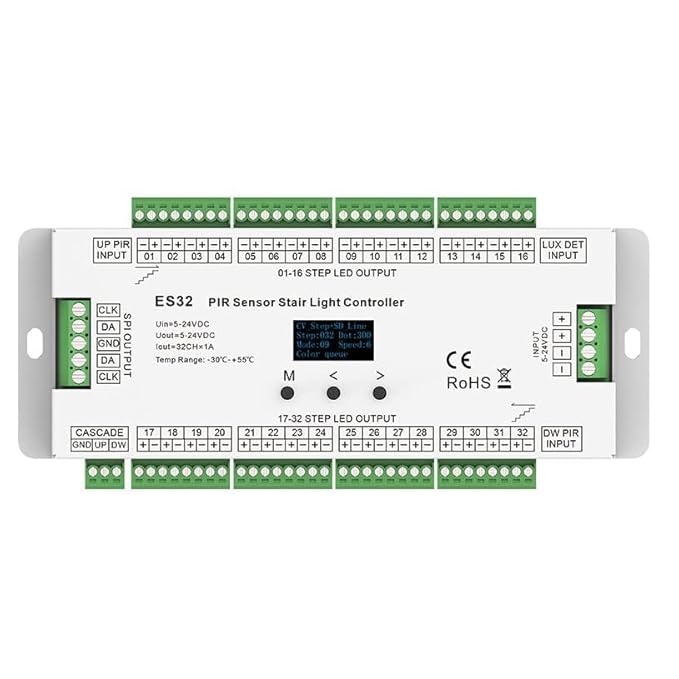 Quick Sense 32-Step LED Stair Light Controller with Dual PIR