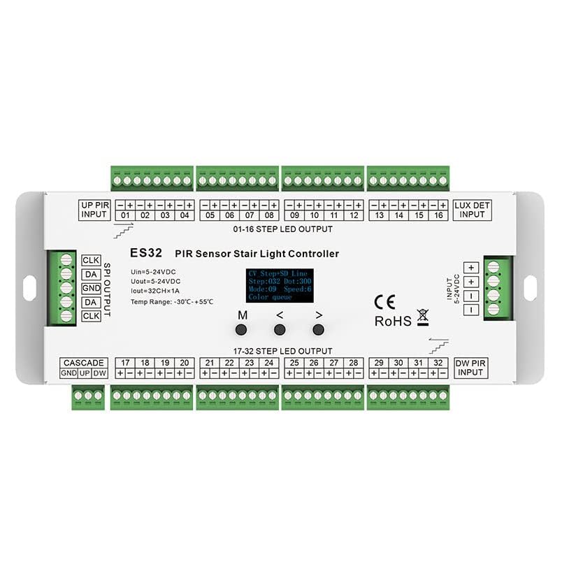 Quick Sense 32-Step LED Stair Light Controller with Dual PIR