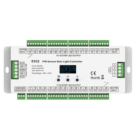 Quick Sense 32-Step LED Stair Light Controller with Dual PIR