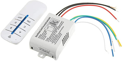 Quick Sense QS-RF01 4-Way RF Remote Fan and Light Switch