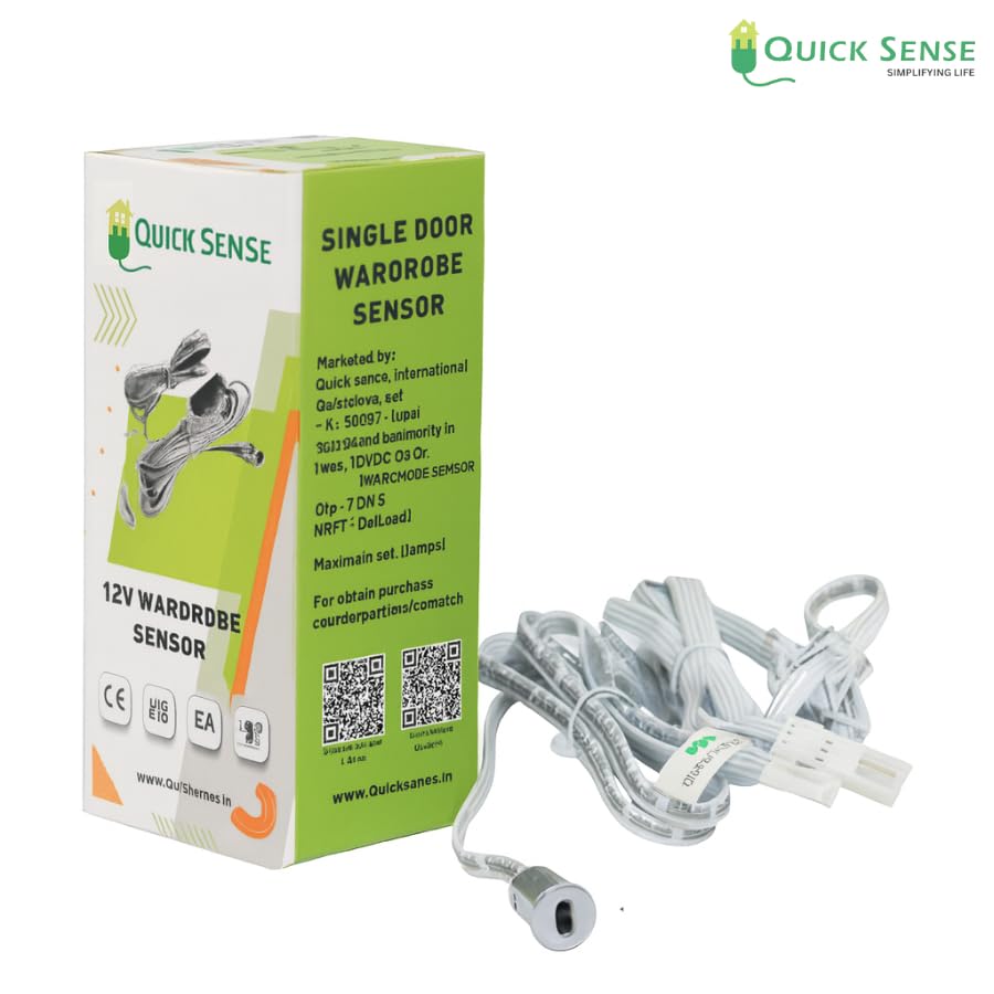 Quick Sense QS-WR12 Dual IR Door Sensor Switch for Wardrobes