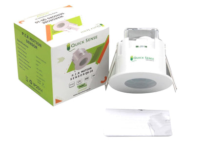 Quick Sense PIR Ceiling Motion Sensor with Adjustable Lux Timer