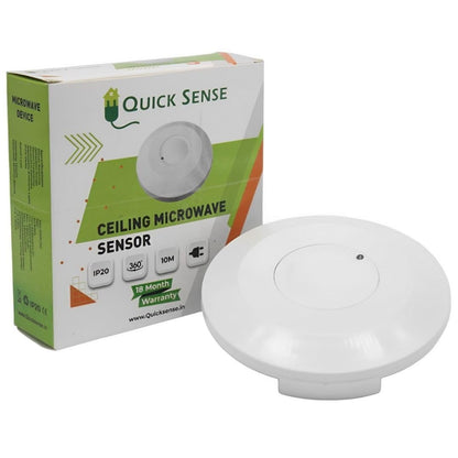 Quick Sense QS-M3 360° Microwave Motion Sensor with Light Sensor
