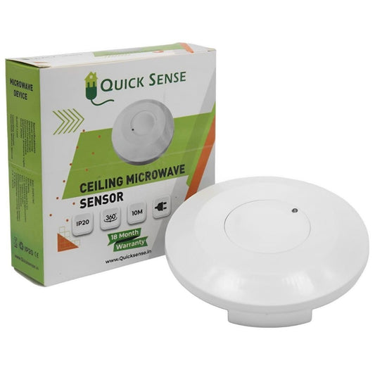 Quick Sense QS-M3 360° Microwave Motion Sensor with Light Sensor