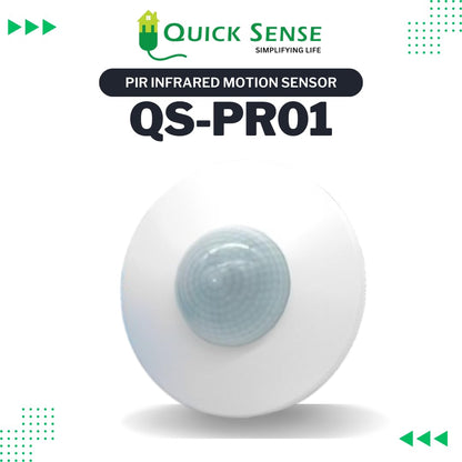 Quick Sense QS-PR01 360° PIR Ceiling Presence Sensor 12m Range