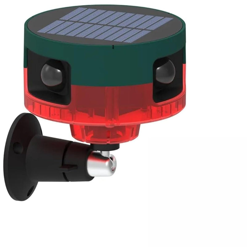Quick Sense Solar Outdoor Motion Sensor Alarm, 360° Detection, 130dB Siren, USB
