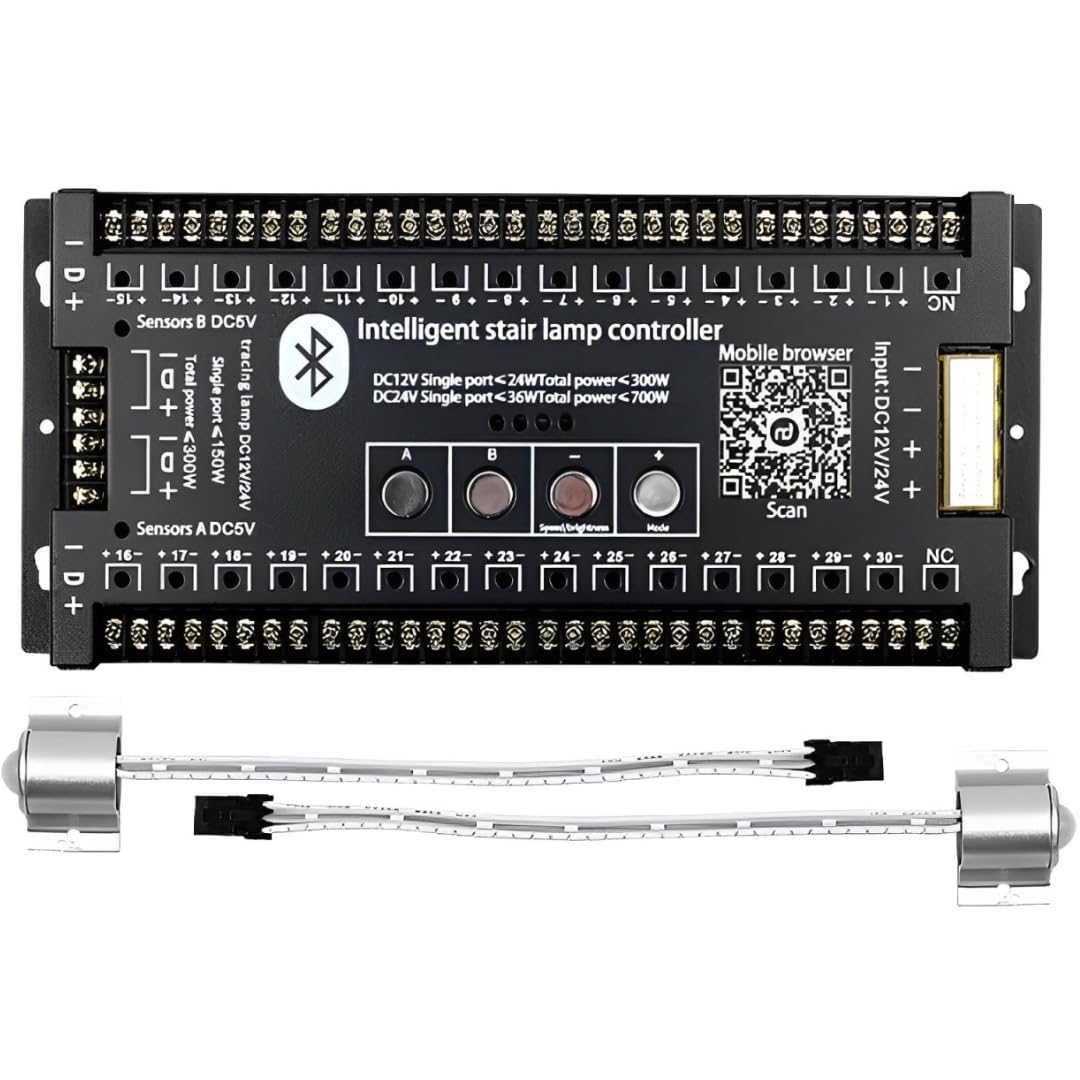 Quick Sense Bluetooth PIR Staircase LED Strip Motion Controller