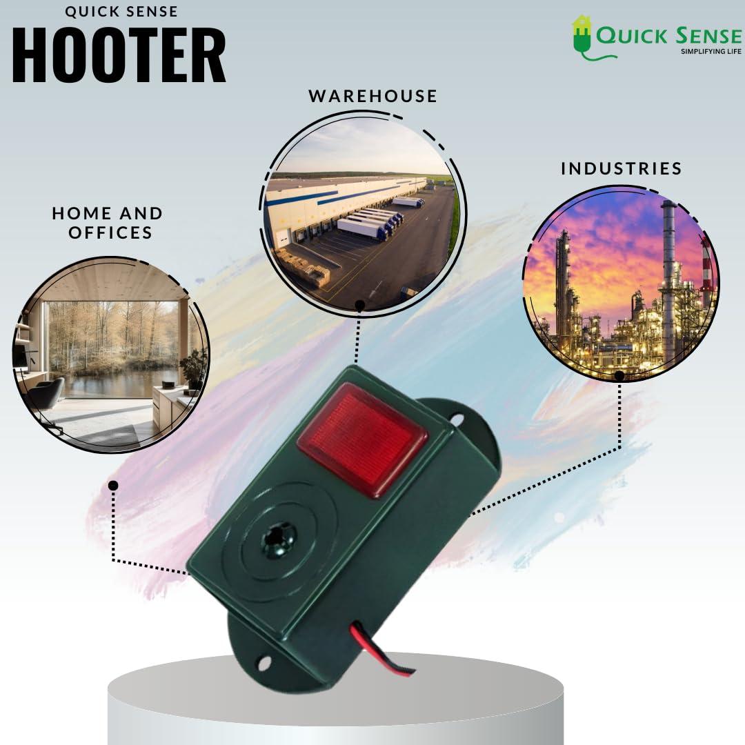 Quick Sense QS-H3 118dB 220V Hooter Alarm with Flasher