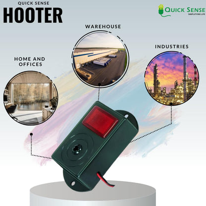 Quick Sense QS-H3 118dB 220V Hooter Alarm with Flasher
