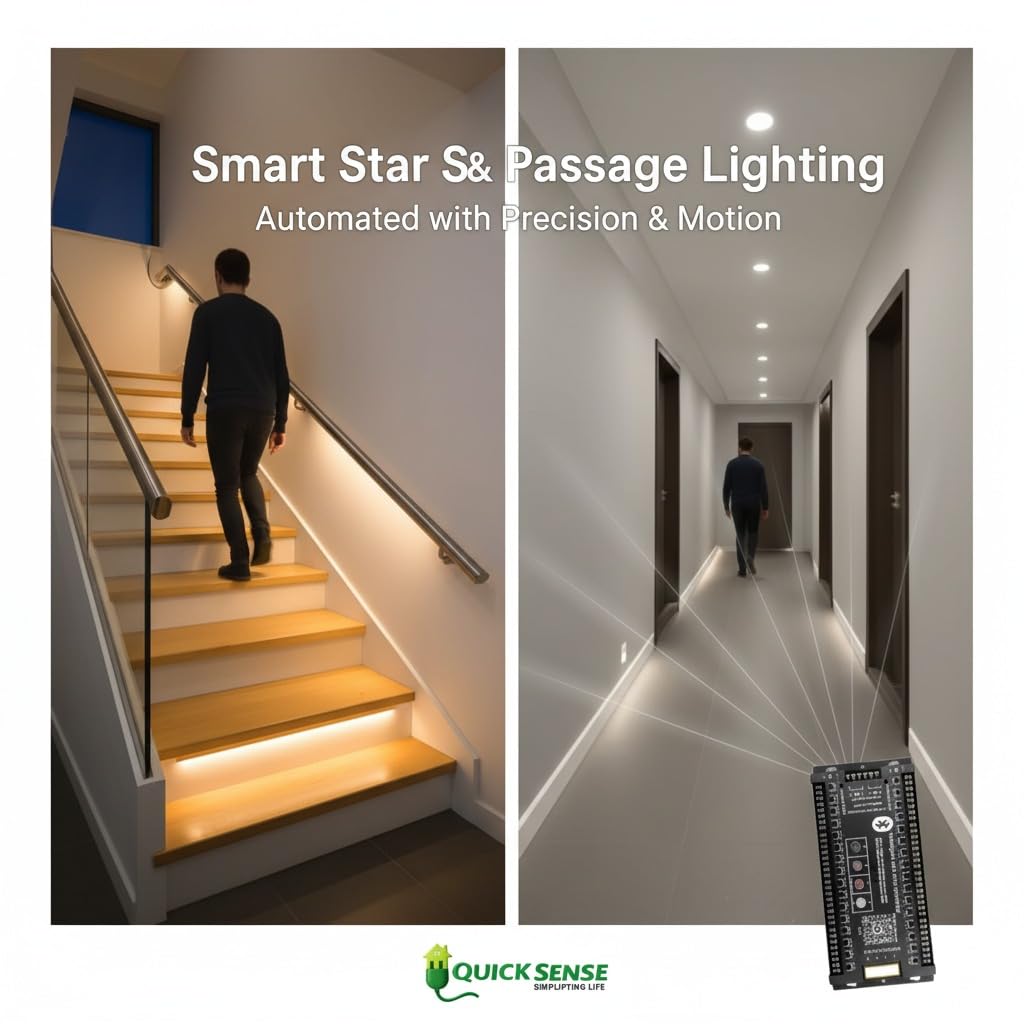 Quick Sense Bluetooth PIR Staircase LED Strip Motion Controller