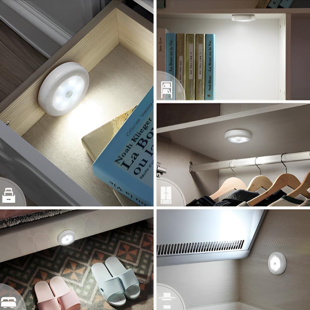 Quick Sense Motion Sensor Night Light Stick-On Battery LED