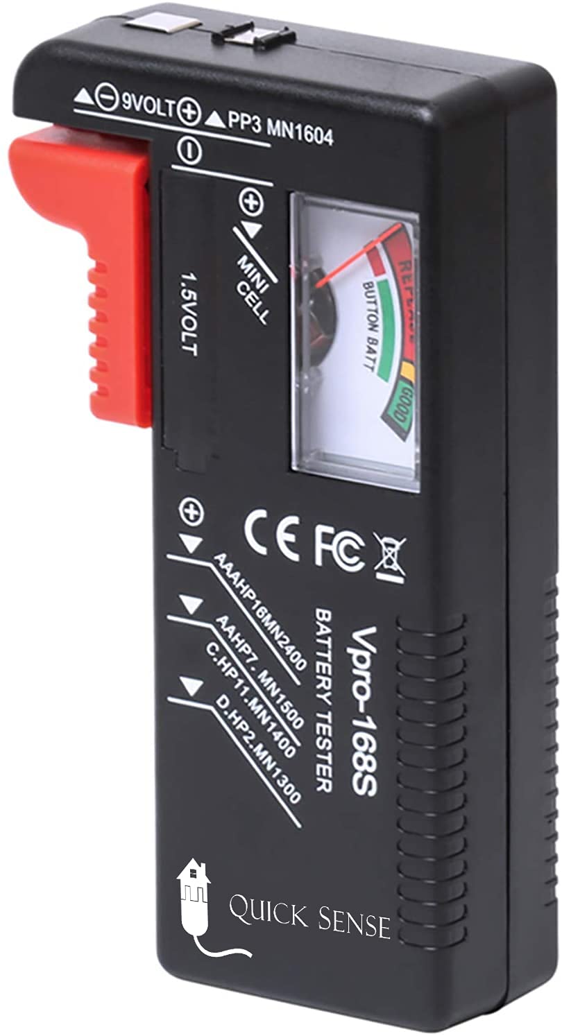 Quick Sense BT01 Analog Battery Tester — AA AAA C D