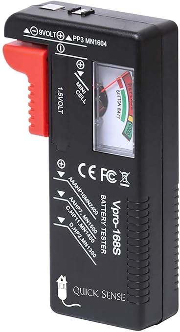 Quick Sense BT01 Analog Battery Tester — AA AAA C D