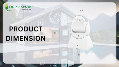 Quick Sense QS_M7 IP65 Wall-Mount Microwave Motion Sensor White