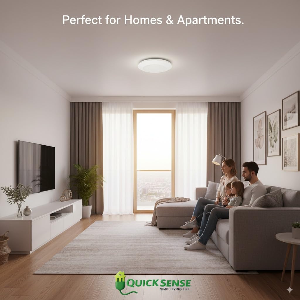 Quick Sense QS-BR01 Breath and Motion Presence Sensor 360° Mount