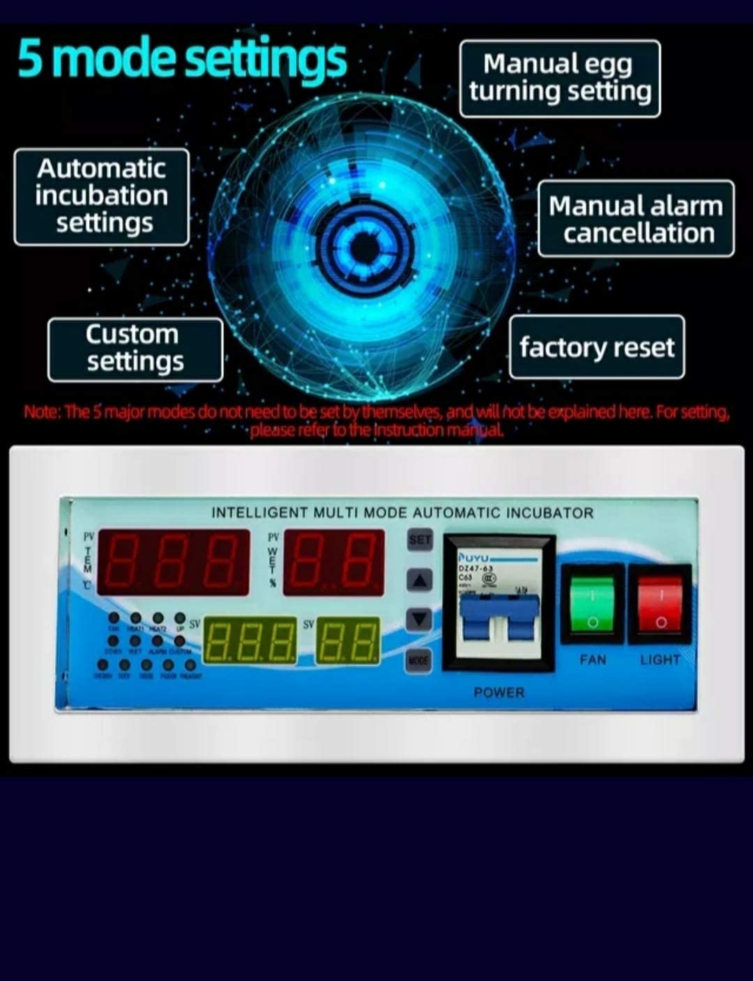 Quick Sense XM18 Digital Automatic Egg Incubator Controller Sensor