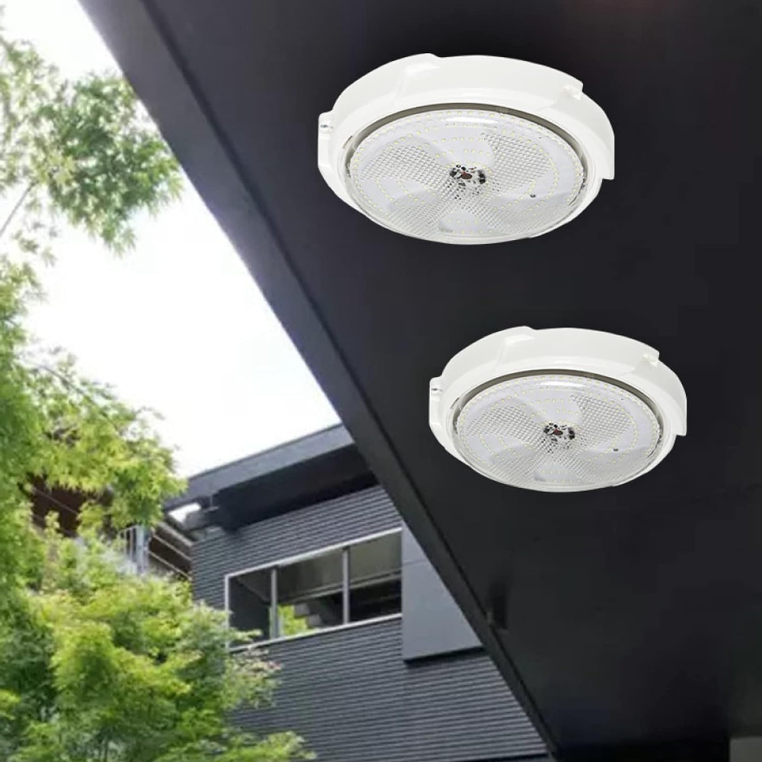 Quick Sense Solar Ceiling Light 60W Remote Control Waterproof LED