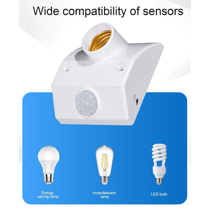 Quick Sense PIR Motion Sensor Lamp Holder E27/B22 Automatic