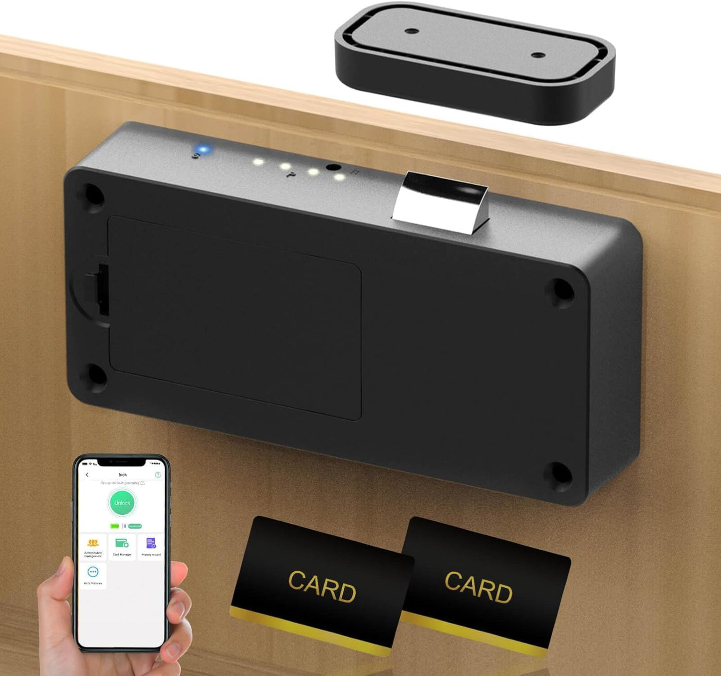 Quick Sense Hidden Smart Cabinet Lock RFID Bluetooth NFC Control
