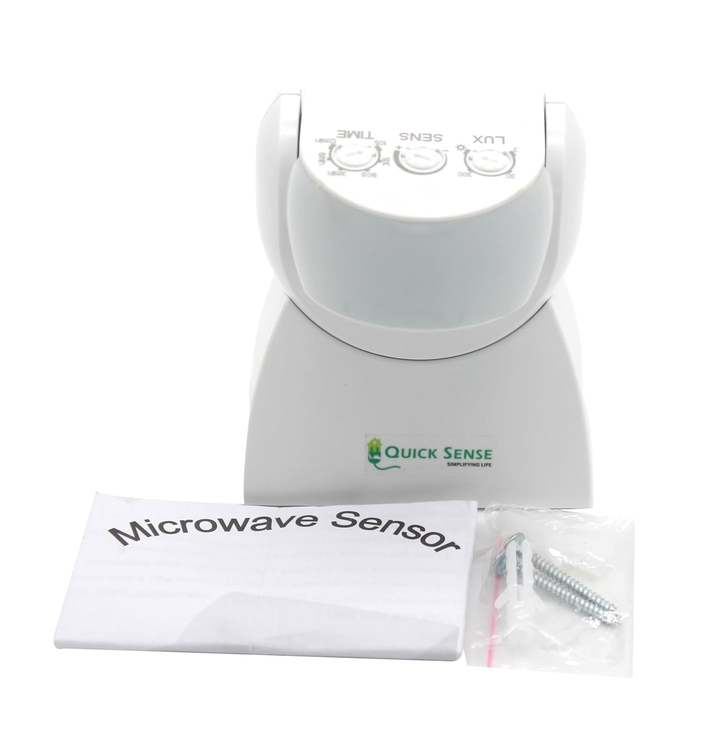 Quick Sense QS_M7 IP65 Wall-Mount Microwave Motion Sensor White