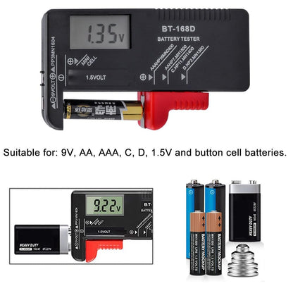 Quick Sense Digital Battery Tester BT-168D for AA/AAA/C/D/9V