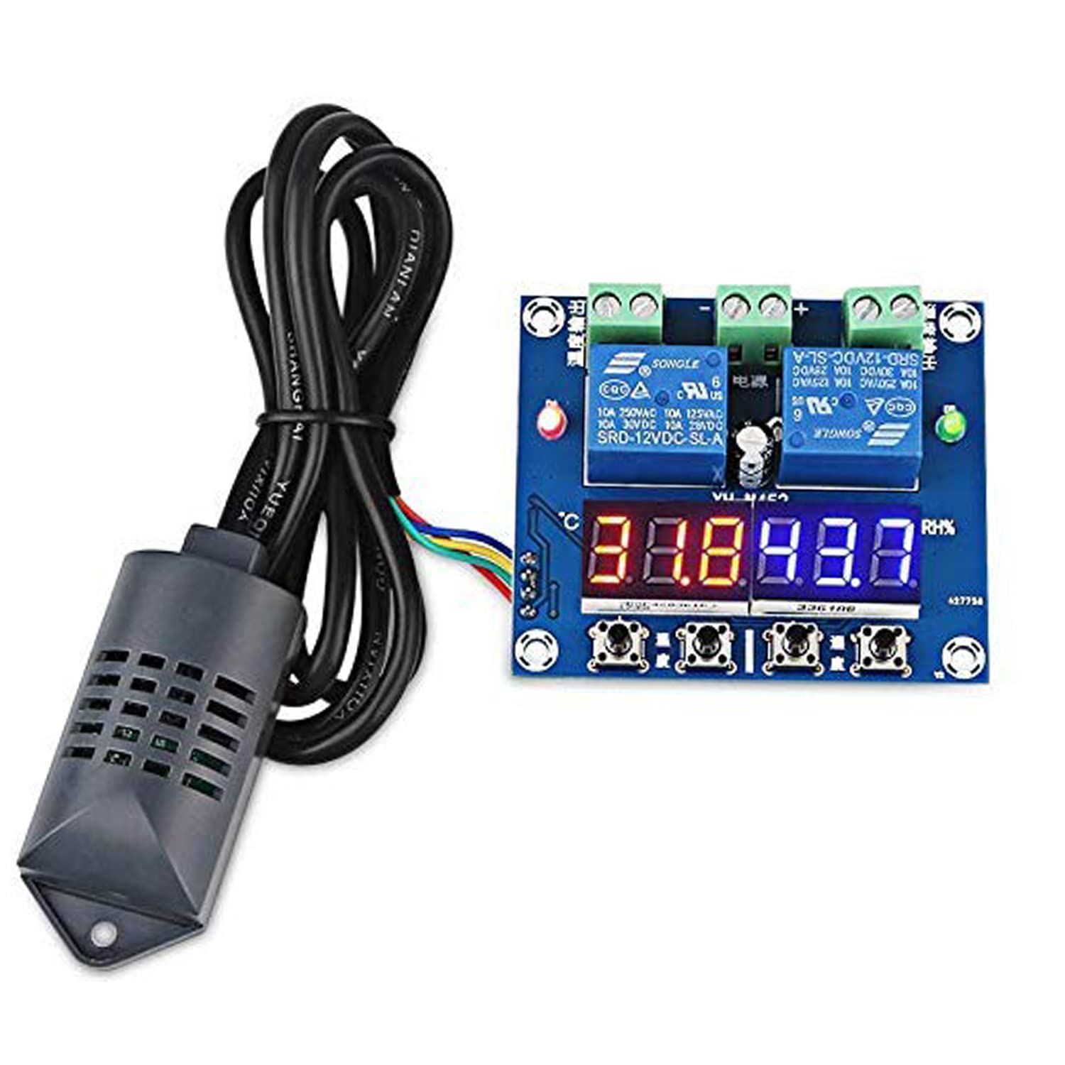 Quick Sense XM452 Digital Temperature Humidity Controller with 0.1°C Precision
