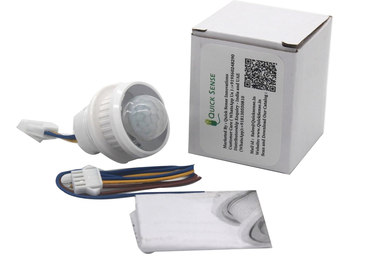 Quick Sense QS-05B Mini PIR Motion Sensor 120° 3–5m Range