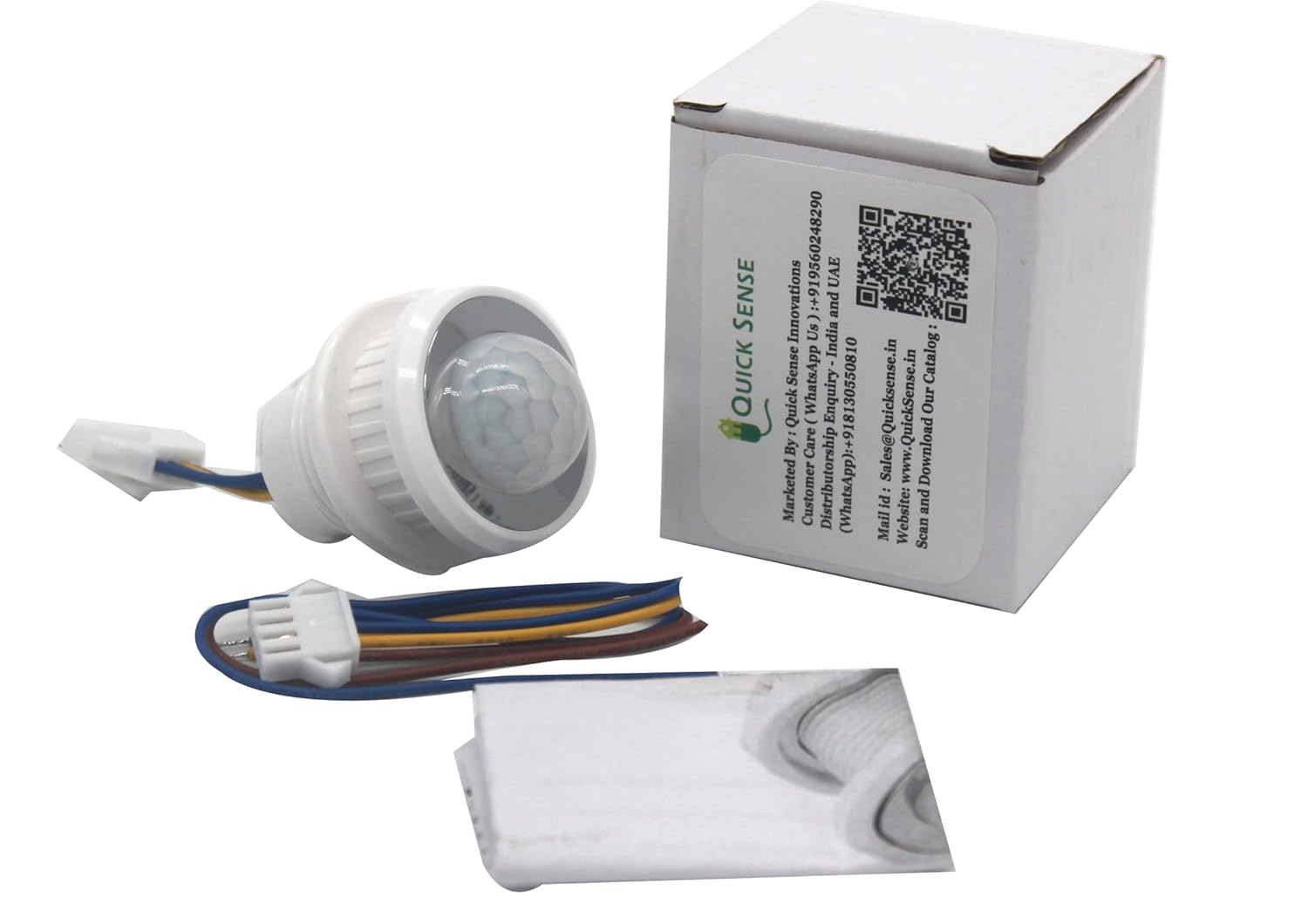 Quick Sense QS-05B Mini PIR Motion Sensor 120° 3–5m Range