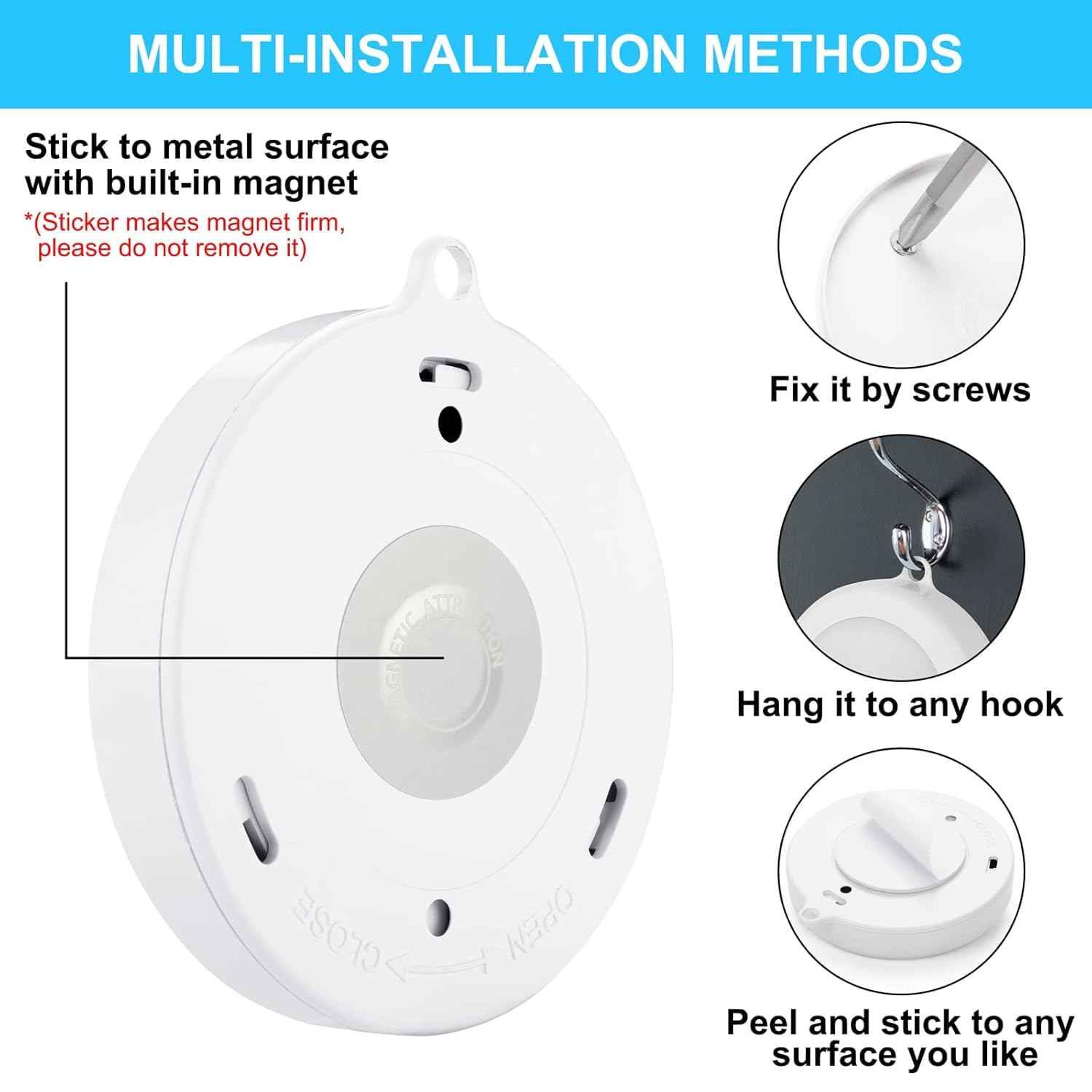 Quick Sense Motion Sensor LED Night Light Battery Wireless PIR