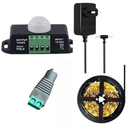 Quick Sense 12V-24V PIR Motion Sensor with LED Strip Combo